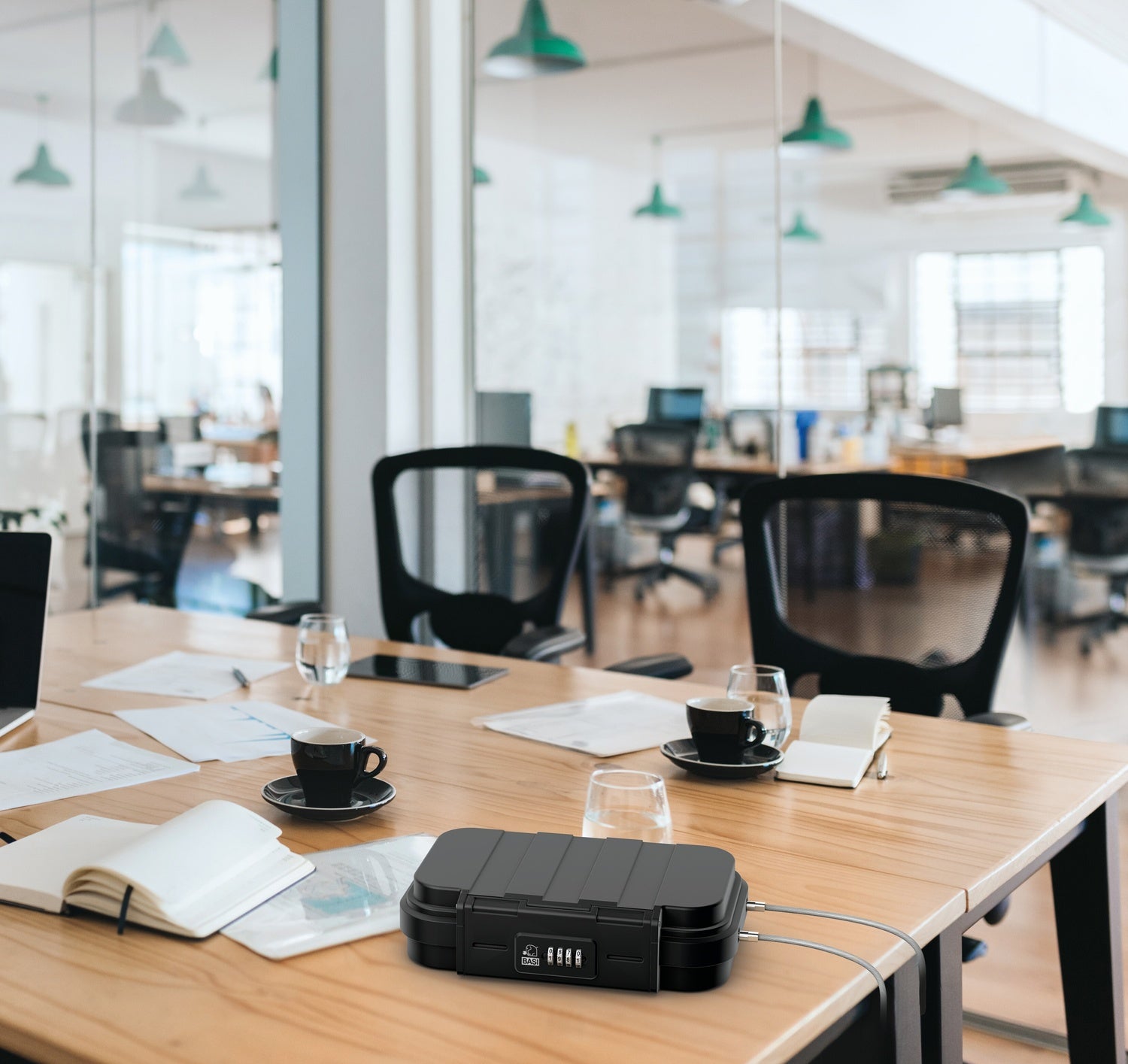 Basi 2100-0015 Mobiler Safe mit Zahlenschloss MSZ 200 Reisesafe