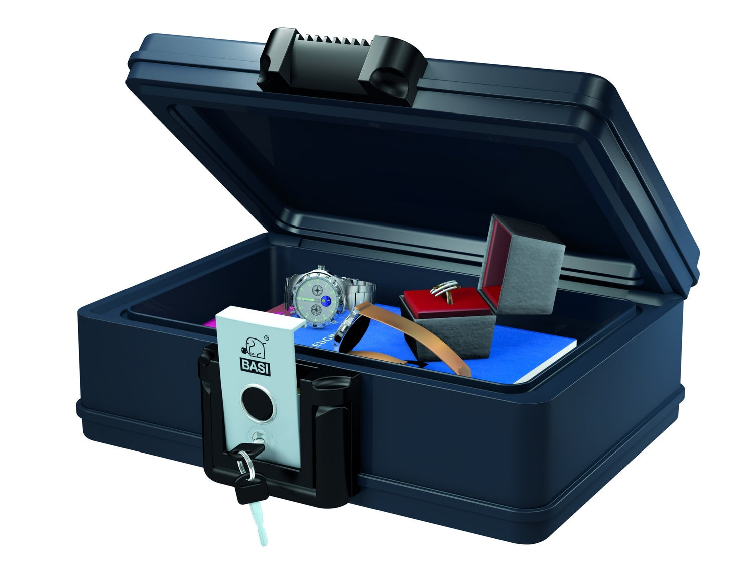 BASI DB 210M Dokumentenbox feuerfest wasserfest 6,9 Liter Dokumente Schützen