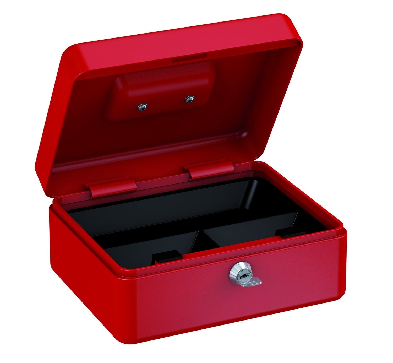 BASI GK 10M Geldkassette M Rot 3 Münzfächer Hebelschloss