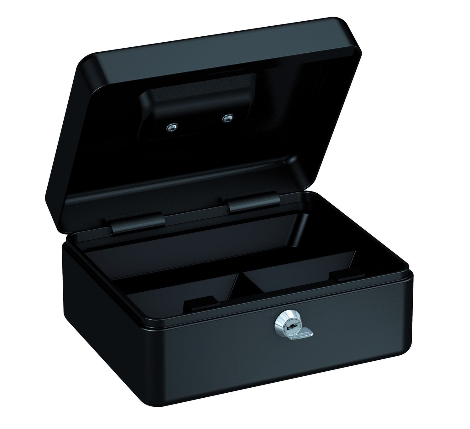 BASI GK 10M Geldkassette M Schwarz 3 Münzfächer Hebelschloss