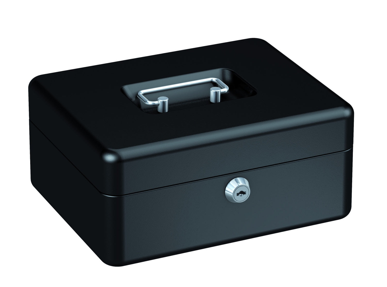 BASI GK 10M Geldkassette M Schwarz 3 Münzfächer Hebelschloss