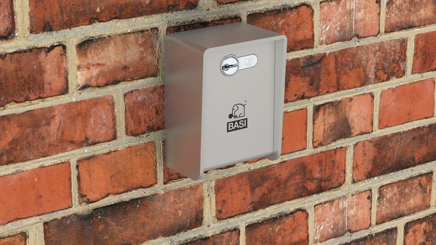 BASI SSPZ 110 Schlüsselsafe Edelstahl 2 Schlüsselhaken