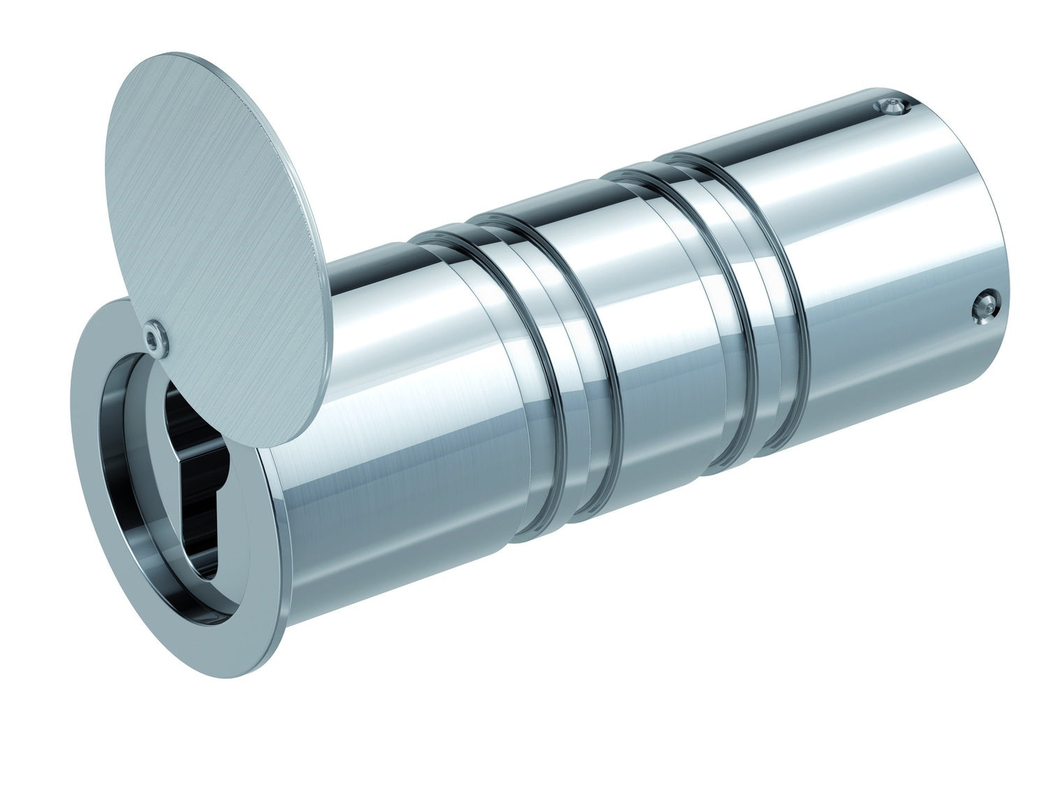 BASI RT 101-MS Rohrtresor Länge 138mm Ø 50mm Wandtresor Maueranker Schutzklappe