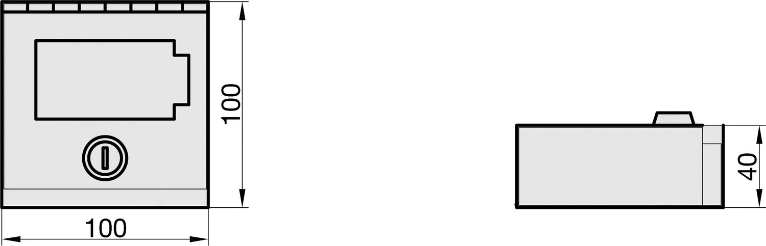 BASI 2150-0000 NK 215 Notschlüsselkasten Rot Hebelschloss Schlüsselkasten