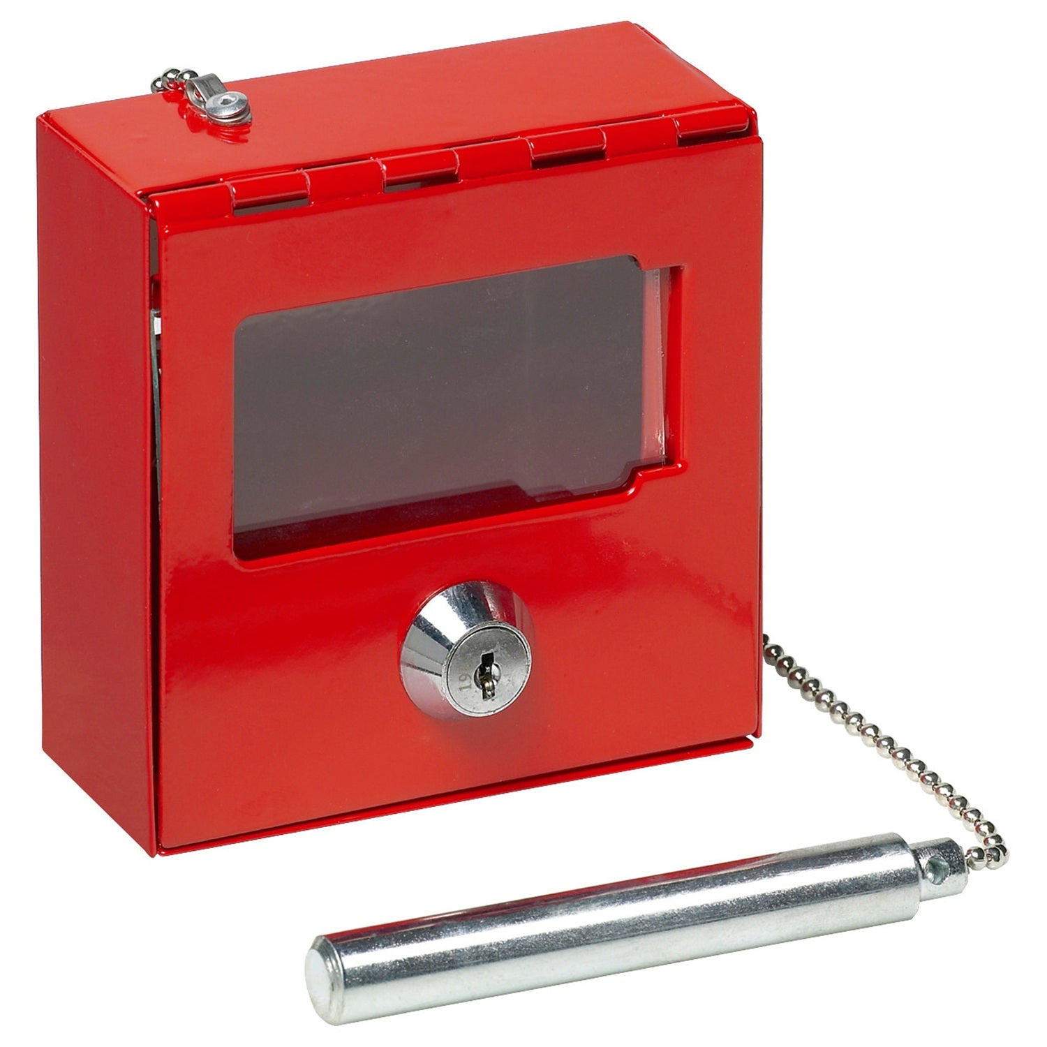 BASI 2150-0003 NK 215H Notschlüsselkasten Rot mit Glasbrecher Schlüsselkasten