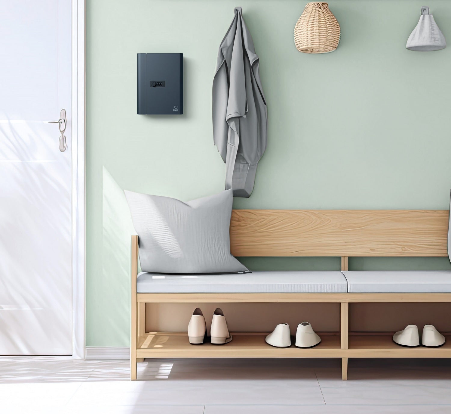 BASI 2170-1028 Schlüsselkassette SK 80 mit 28 Haken Schlüsseltresor Schlüsselsafe