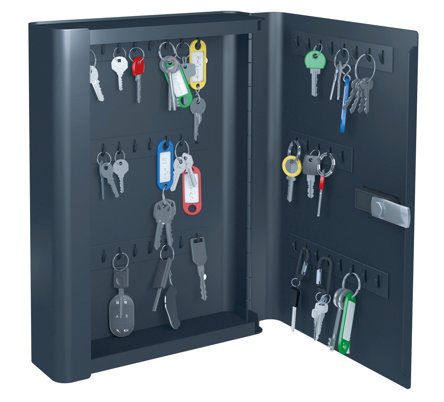 BASI 2170-1048 Schlüsselkassette SK 80 mit 48 Haken Schlüsseltresor Schlüsselsafe