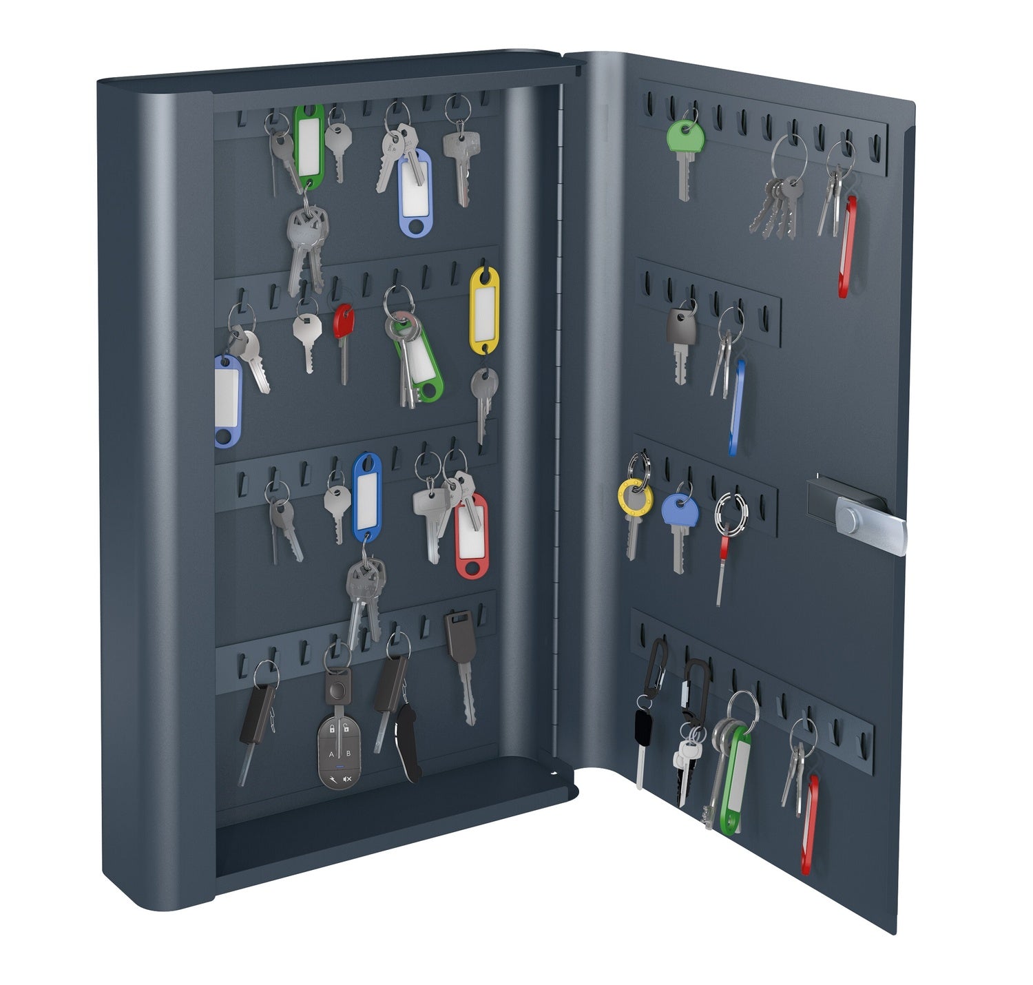 BASI 2170-1080 Schlüsselkassette SK 80 mit 80 Haken Schlüsseltresor Schlüsselsafe