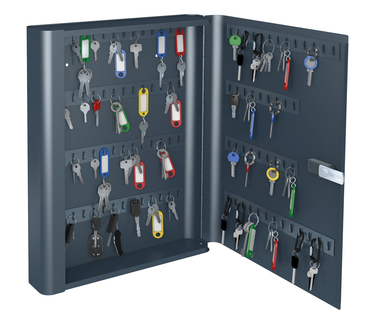 BASI 2170-1104 Schlüsselkassette SK 80 mit 104 Haken Schlüsseltresor Schlüsselsafe