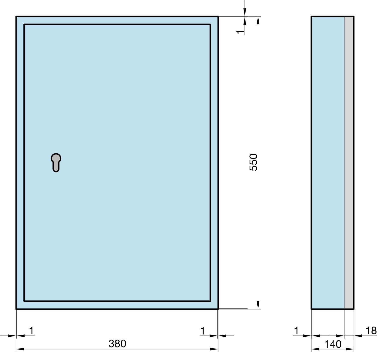 BASI 2171-0199 Schlüsselschrank SK 100 PZ mit 200 Haken Schlüsseltresor Schlüsselsafe