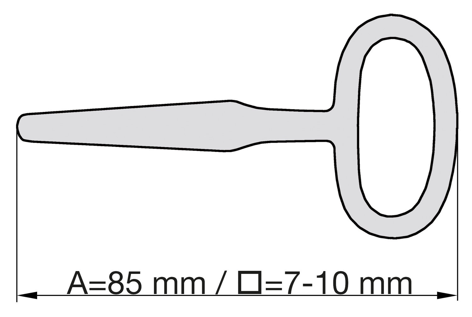 BASI 307 Vierkantschlüssel Standardwerkzeug Heizkörper entlüften Haustechnik