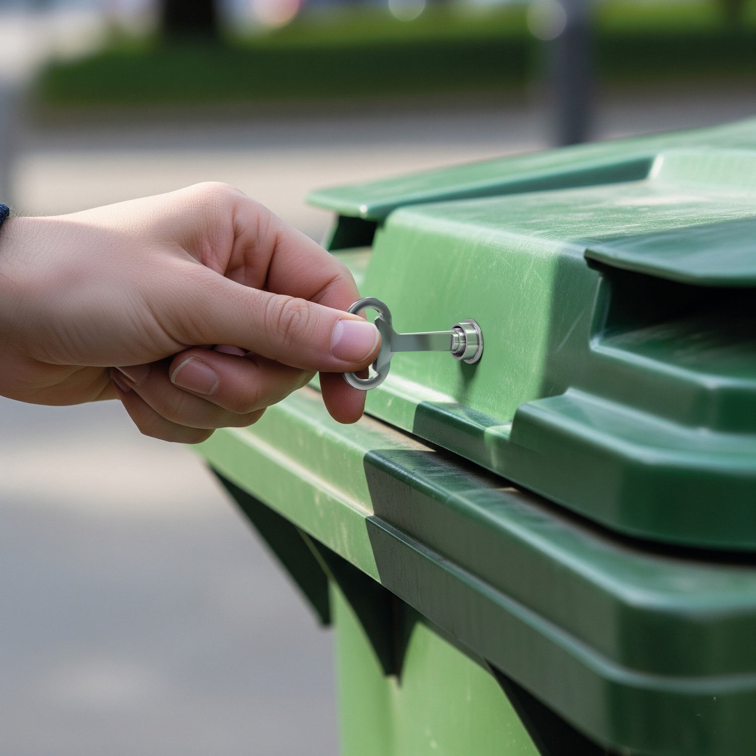 BASI 308KA Dornschlüssel Innendreikant 8mm mit Kapselheber für Müllcontainer