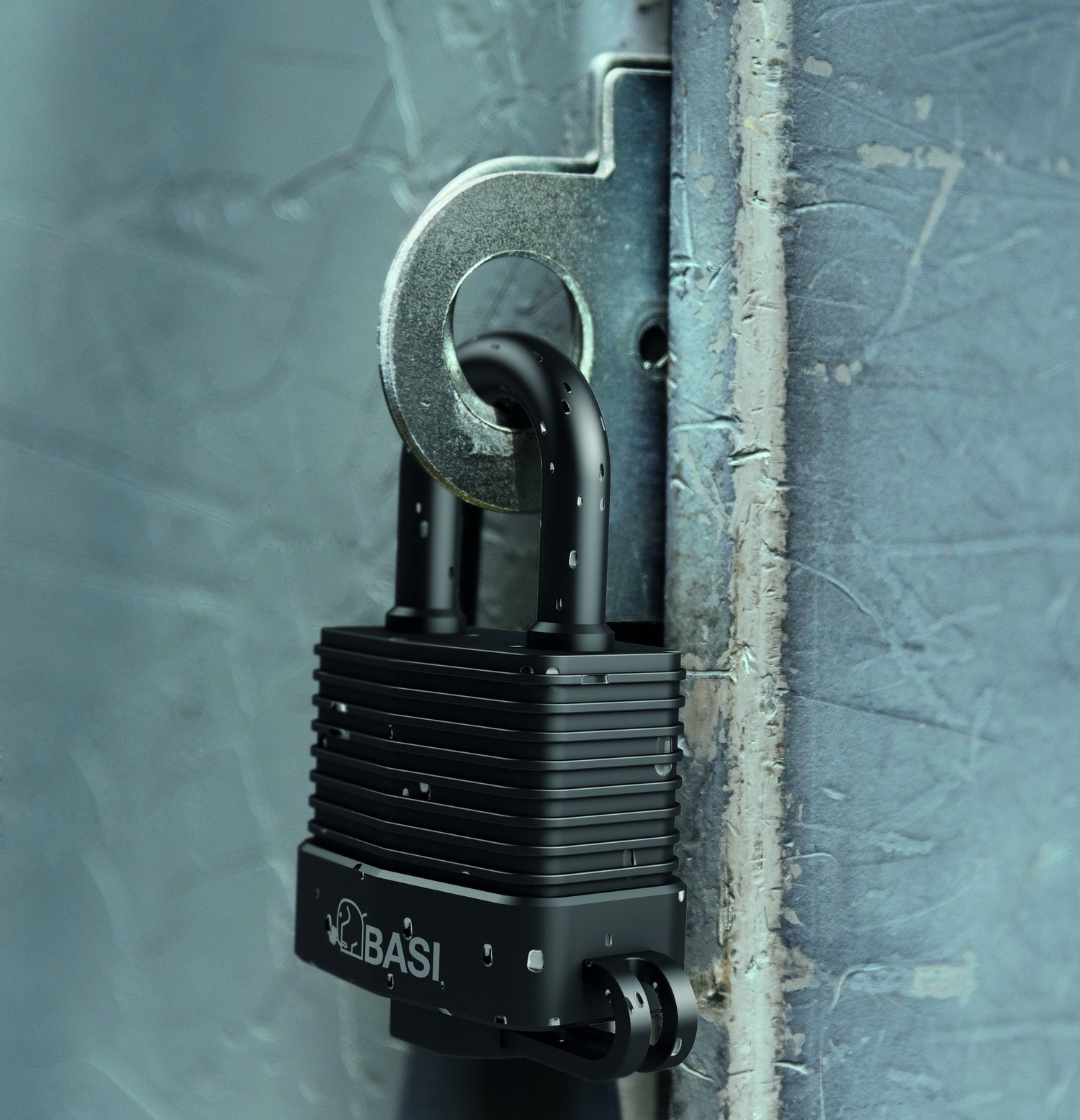 BASI 6150-4000 Vorhängeschloss VHS 615W wetterbeständig 40mm Stahllamellengehäuse