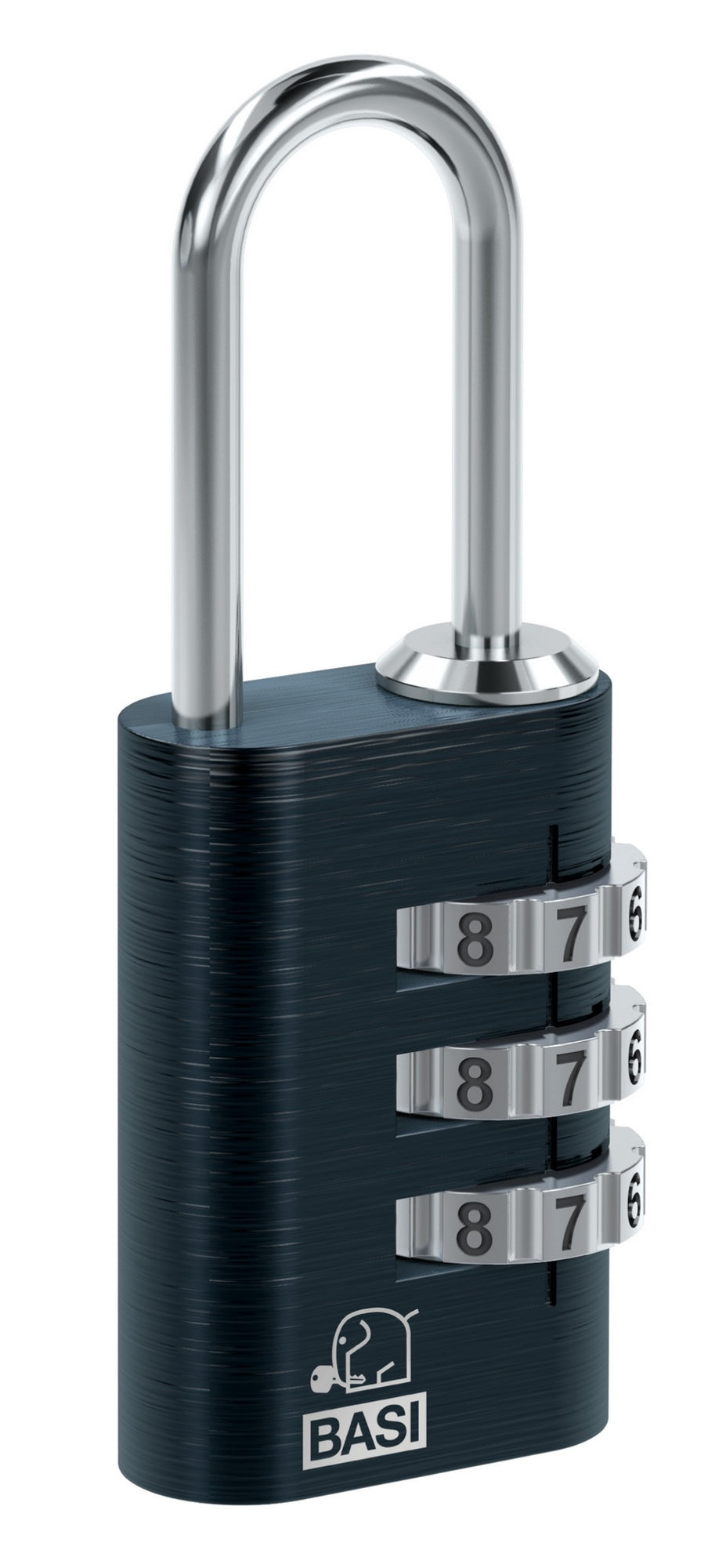 Basi 6170-4000-1100 Kofferschloss KS 611 mit einstellbarer Zahlenkombination Schwarz