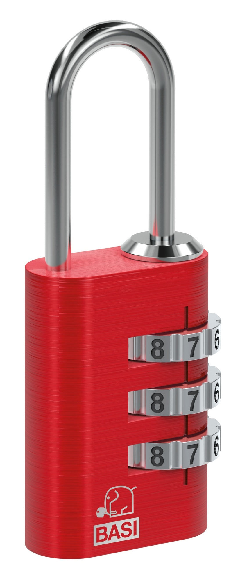 Basi 6170-4000-1400 Kofferschloss KS 611 mit einstellbarer Zahlenkombination Rot