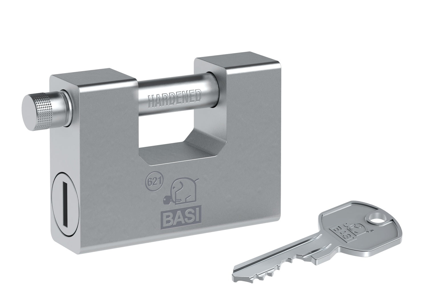 BASI 6210-9000 Vorhängeschloss VHS 621 90/ZA mit Zylinderabdeckung 3 Schlüssel