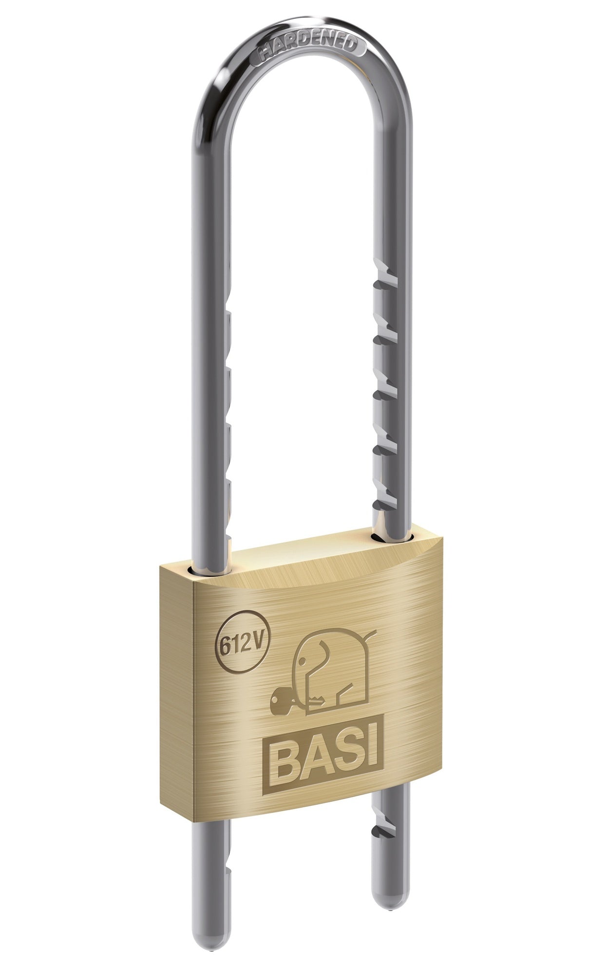BASI 6250-5000 Vorhangschloss VHS 612V abnehmbarer Bügel 50mm Messing