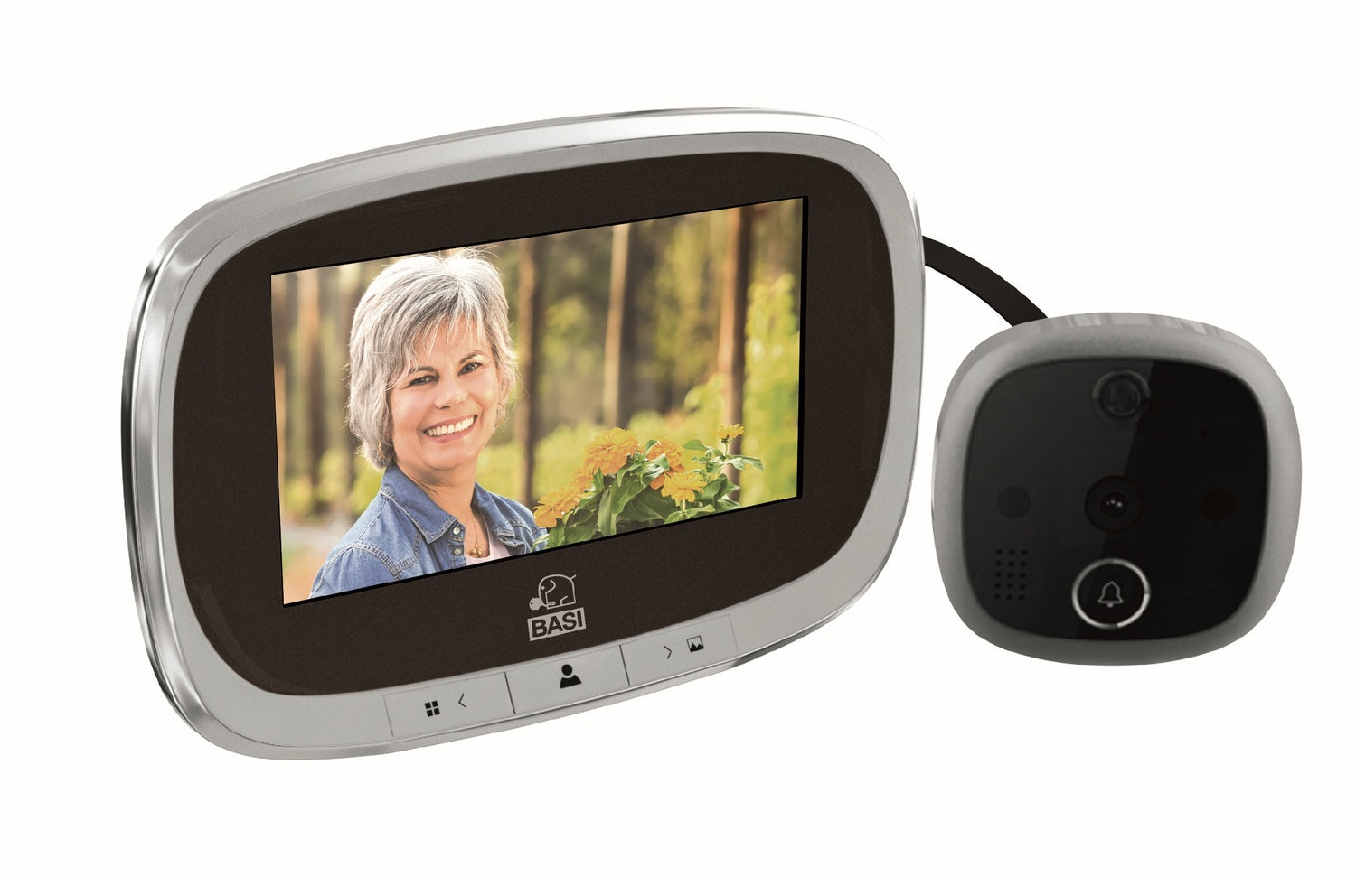 BASI TS 810 Digitaler Türspion Nachtsicht Bewegungsmelder Klingel