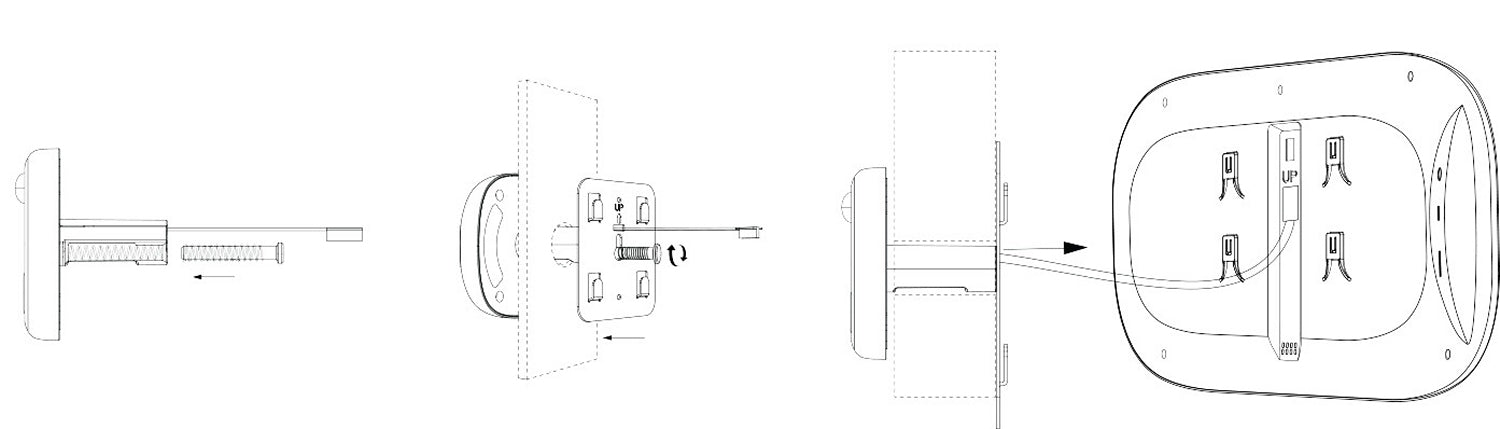 BASI TS 810 Digitaler Türspion Nachtsicht Bewegungsmelder Klingel