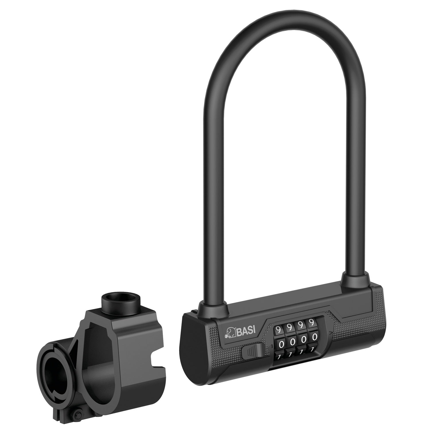 BASI 6990-0317 Bügelschloss ZR 317 mit vierstelligem Zahlencode Fahrradschloss E-Bike