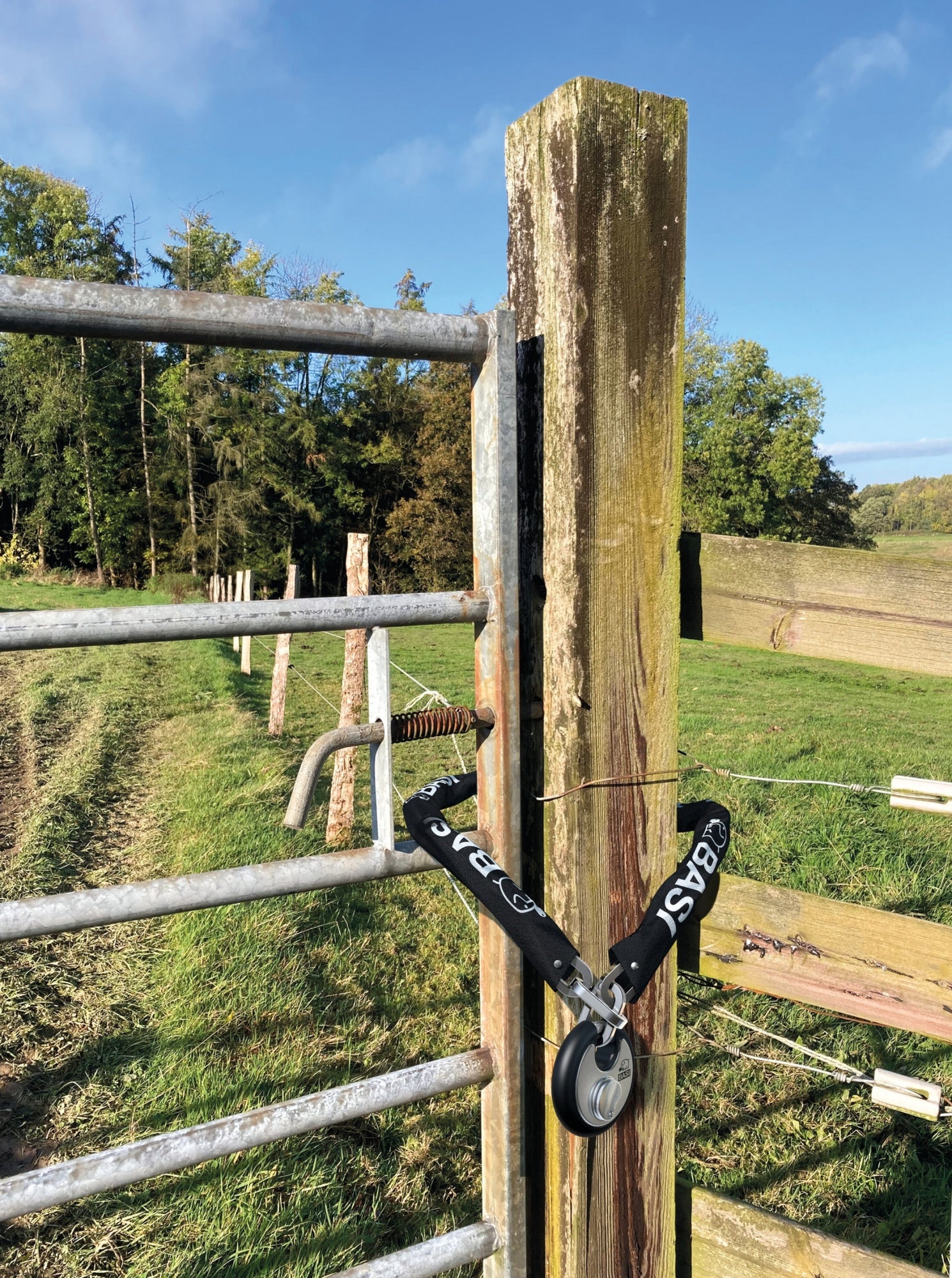 BASI 6990-0318 Stahlkette 10x1100mm Sichern Zweiräder Tore Diebstahlschutz