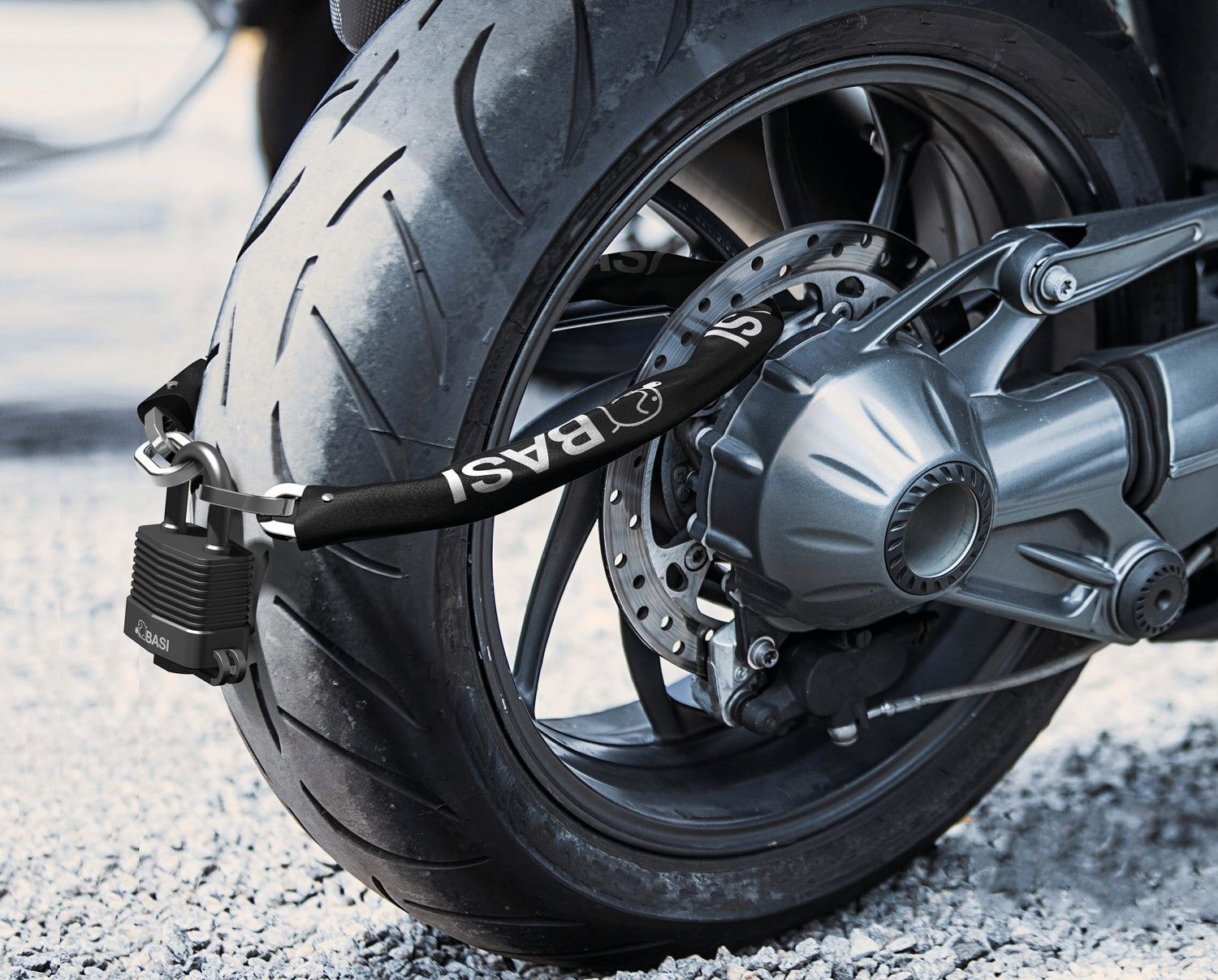 BASI 6990-0321 Kettenschloss ZR 322 10x1100mm Sichern Zweiräder Tore Diebstahlschutz