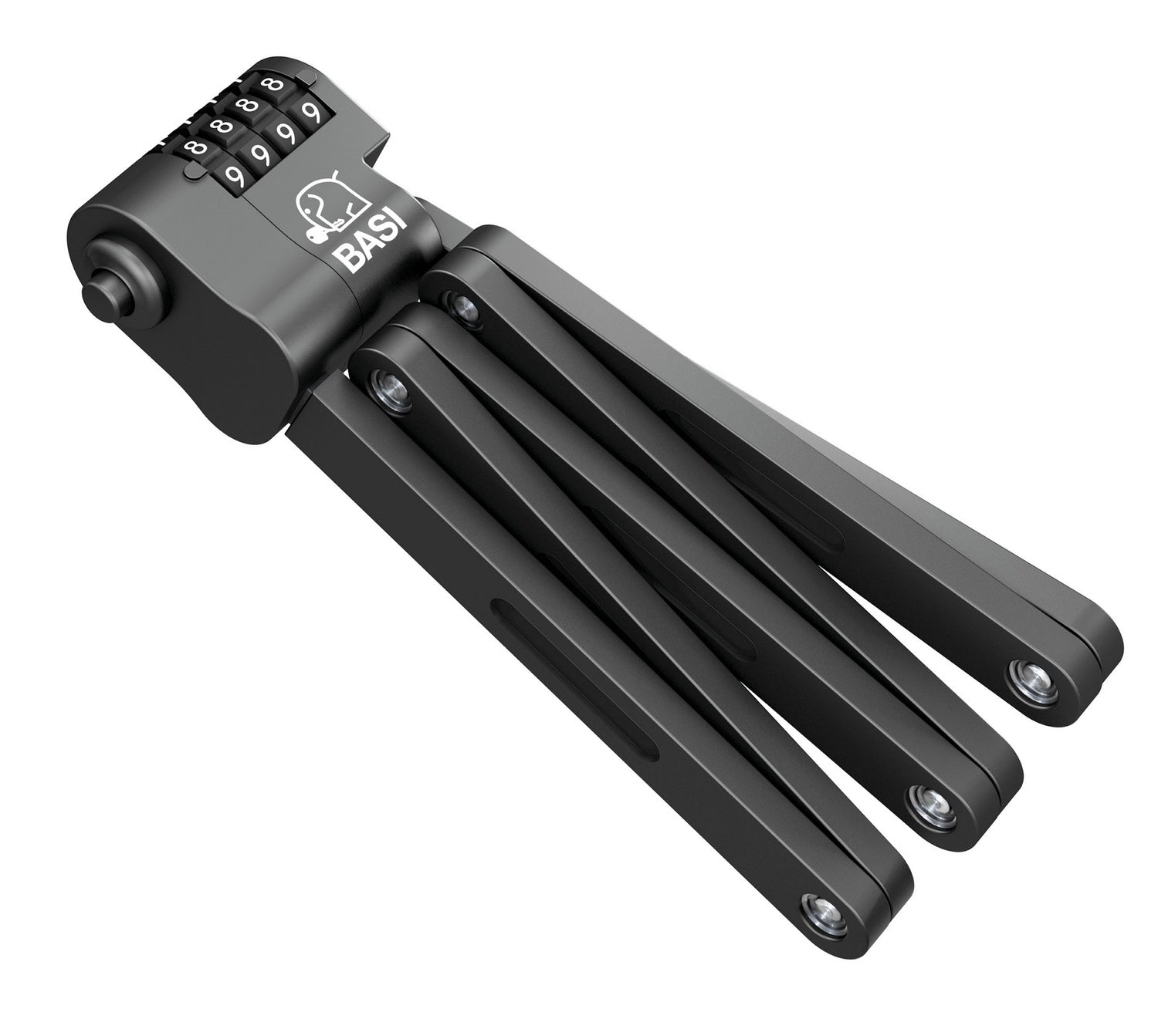 BASI 6990-0319 Faltschloss ZR 319 Fahrrad Rahmenhalterung Länge 950mm Fahrradschloss