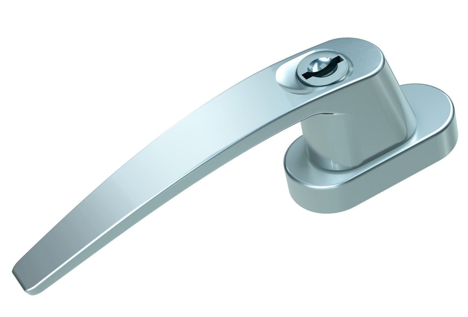 BASI FG 504 Fenstergriff Aluminium silber abschließbar gleichschließend