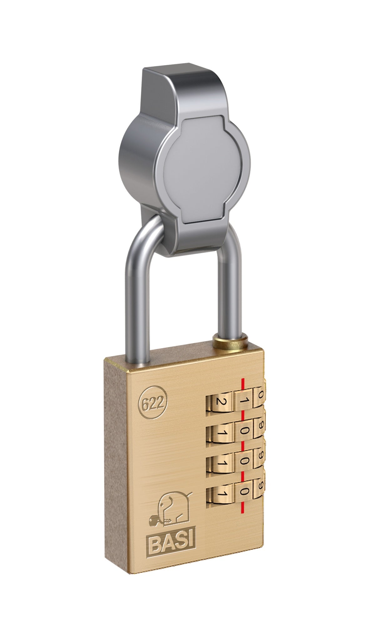 BASI 9000-1361 Drehriegelschloss HS 361 für Vorhängeschlösser Diebstahlschutz