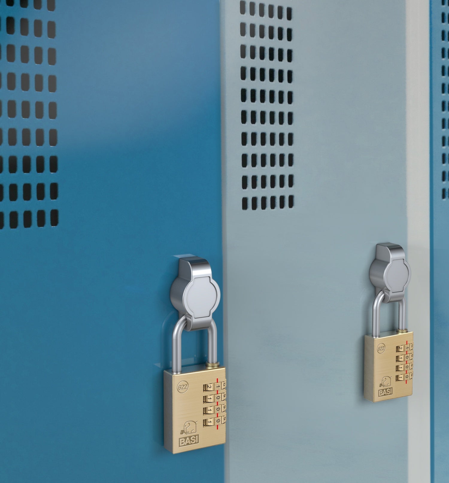 BASI 9000-1361 Drehriegelschloss HS 361 für Vorhängeschlösser Diebstahlschutz