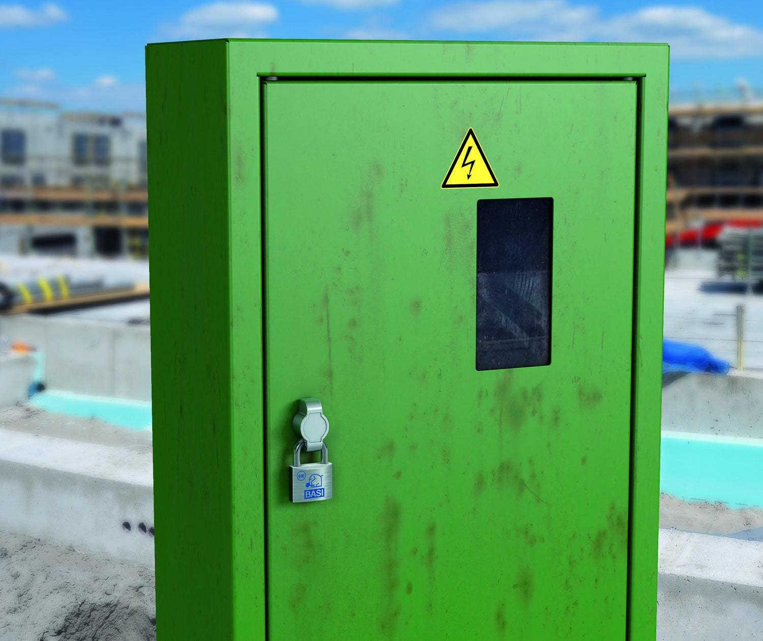 BASI 9000-1361 Drehriegelschloss HS 361 für Vorhängeschlösser Diebstahlschutz