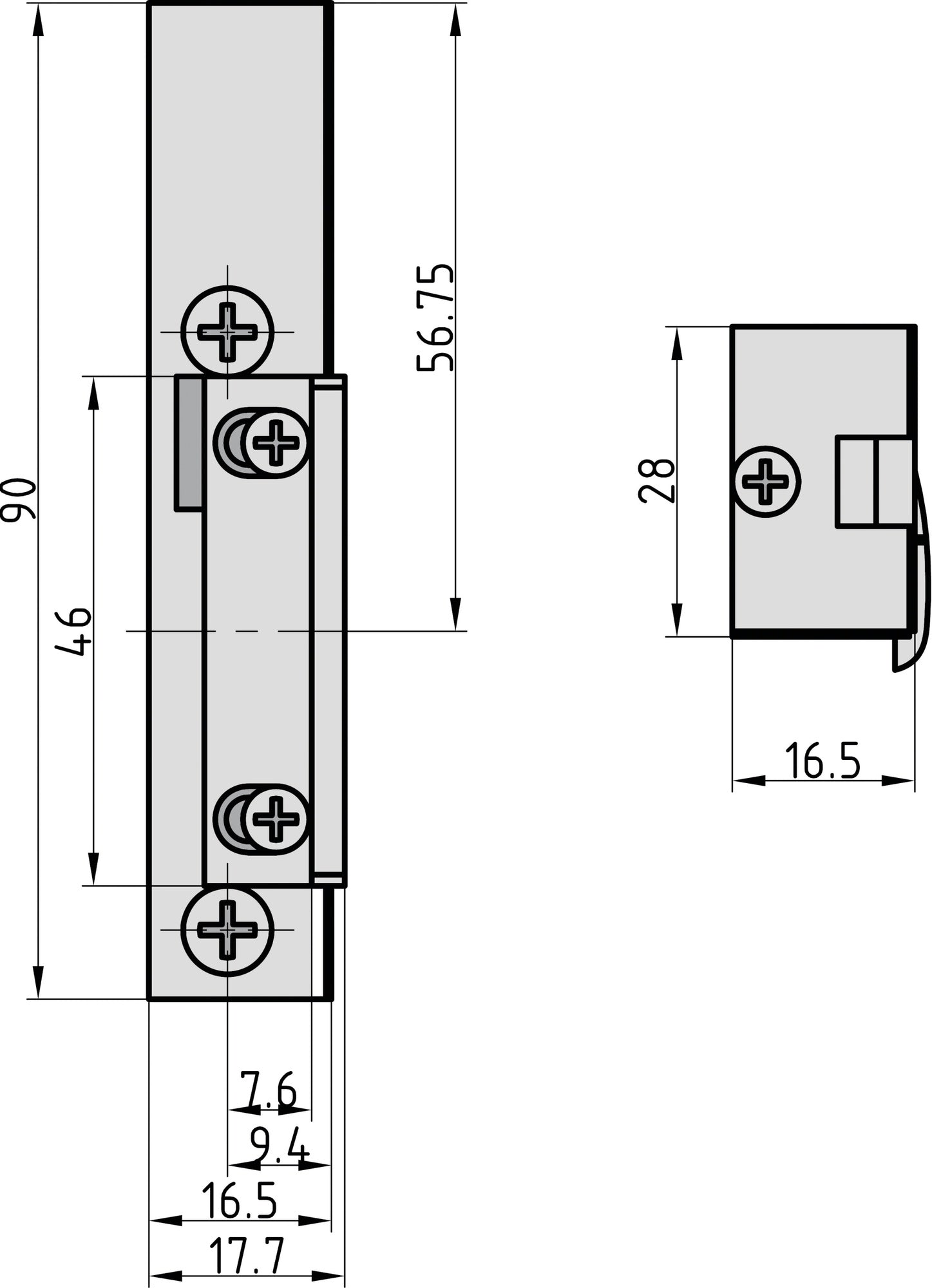 BASI 9200-0012 Elektro Türöffner ET 91 Elektrischer Türöffner