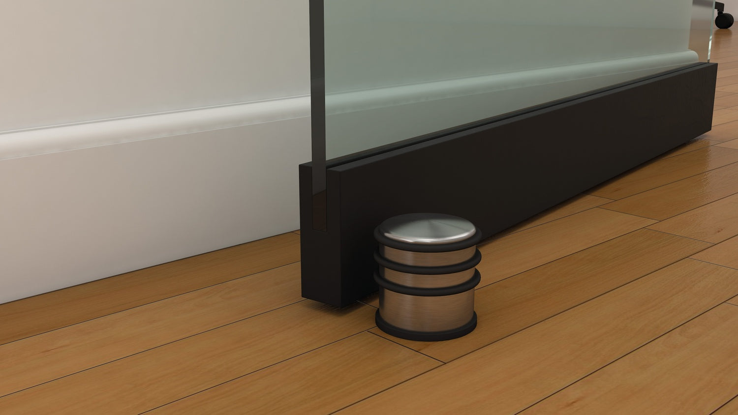 BASI 7704-0027 BTS 21 Boden Türstopper Türfeststeller aus Edelstahl Ø75mm 1 kg