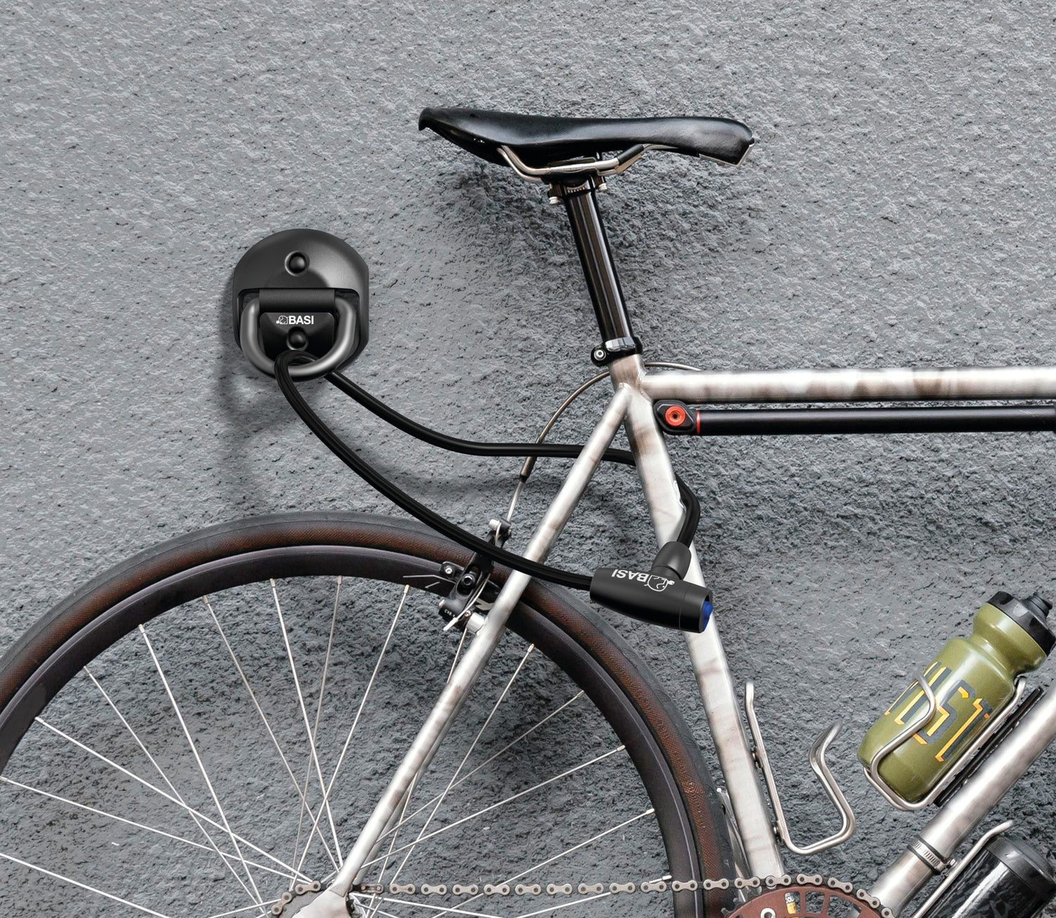 BASI 6990-0309 BWA 110 Zweirad Bodenanker Wandanker Sicherheitsanker 110 x 125 x 38mm