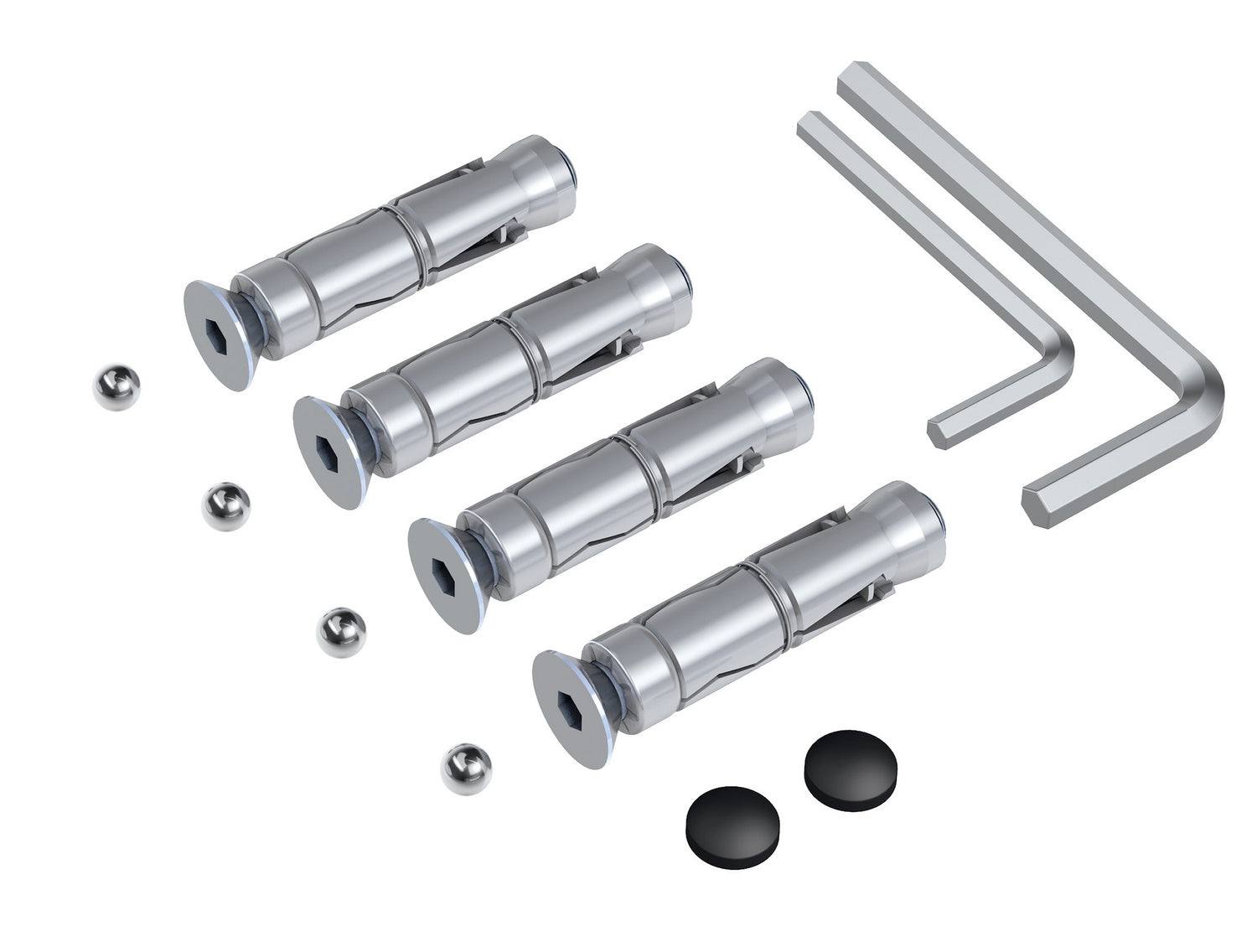 BASI 6990-0309 BWA 110 Zweirad Bodenanker Wandanker Sicherheitsanker 110 x 125 x 38mm