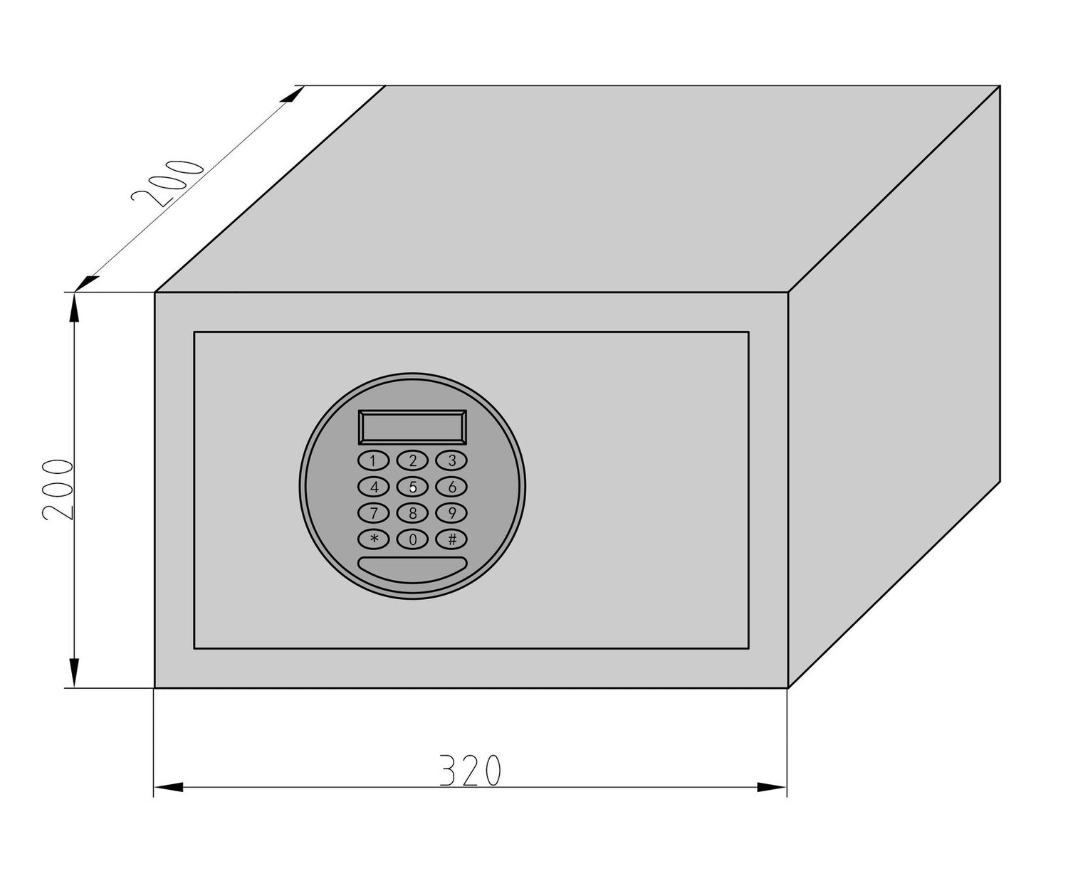 BASI EMT 200-Code Elektronik Möbel Tresor