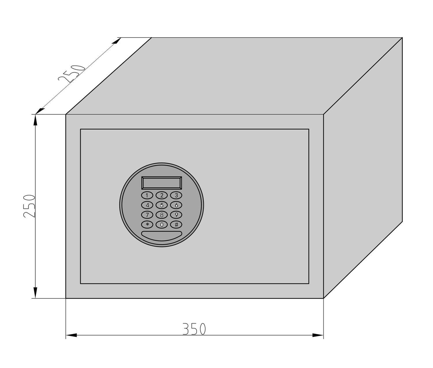 BASI EMT 250-Code Elektronik Möbel Tresor