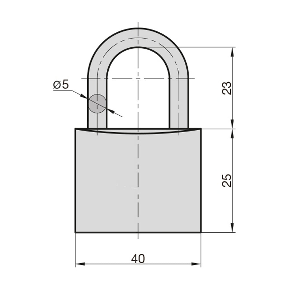 BASI G302 GOLIATH VHS Vorhangschloss 40mm VS