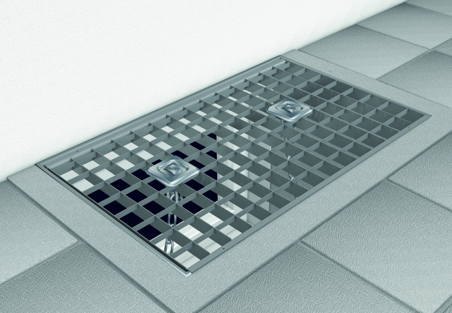 BASI GS 70 Gitterrostsicherung für Kellerschacht Länge Kette 565mm