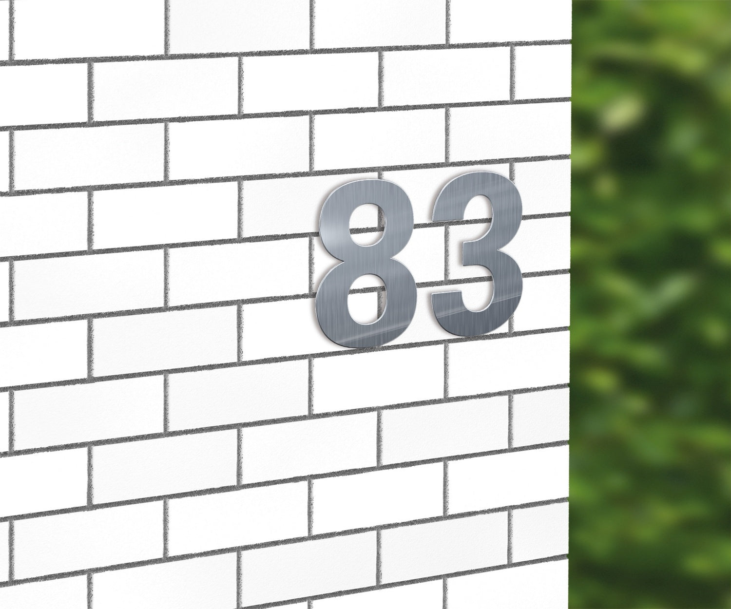 BASI 7300-0004 HN 150-4 Hausnummer 4 Edelstahl Haus Nummer Vier