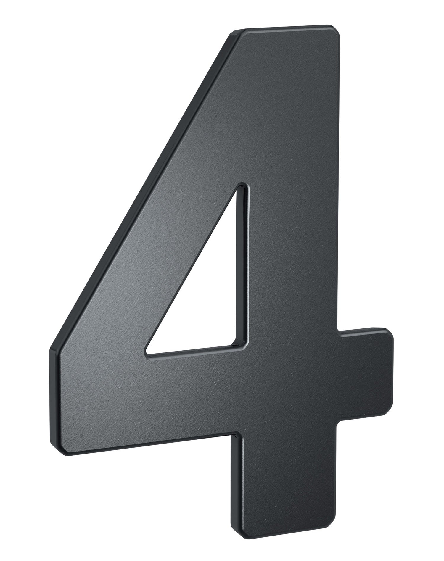 BASI 7300-1004 HN 150-4 Hausnummer 4 Stahl Farbe Anthrazit Haus Nummer Vier