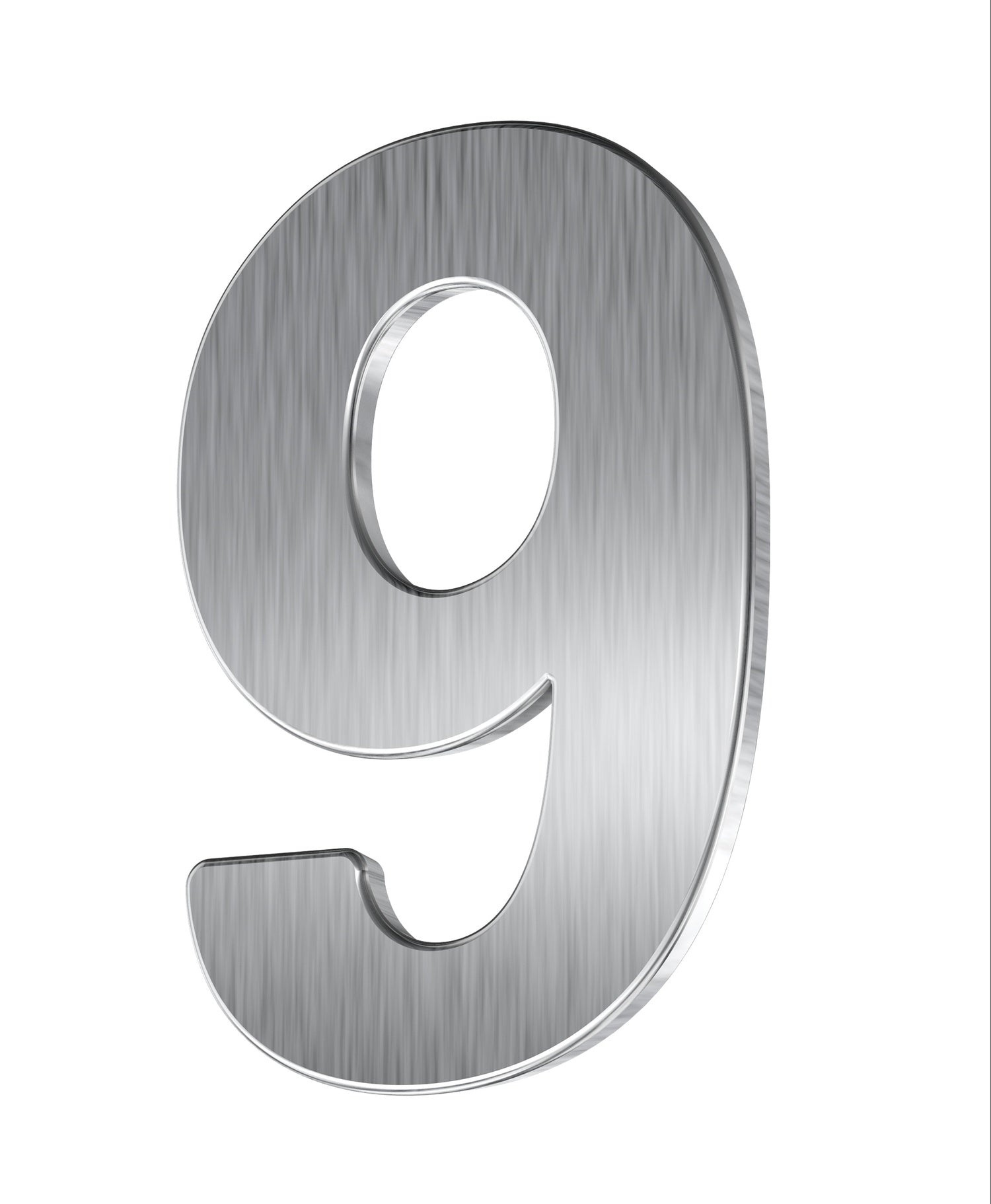 BASI 7300-0006 HN 150-6/9 Hausnummer 6 / 9 Edelstahl Haus Nummer Sechs Neun