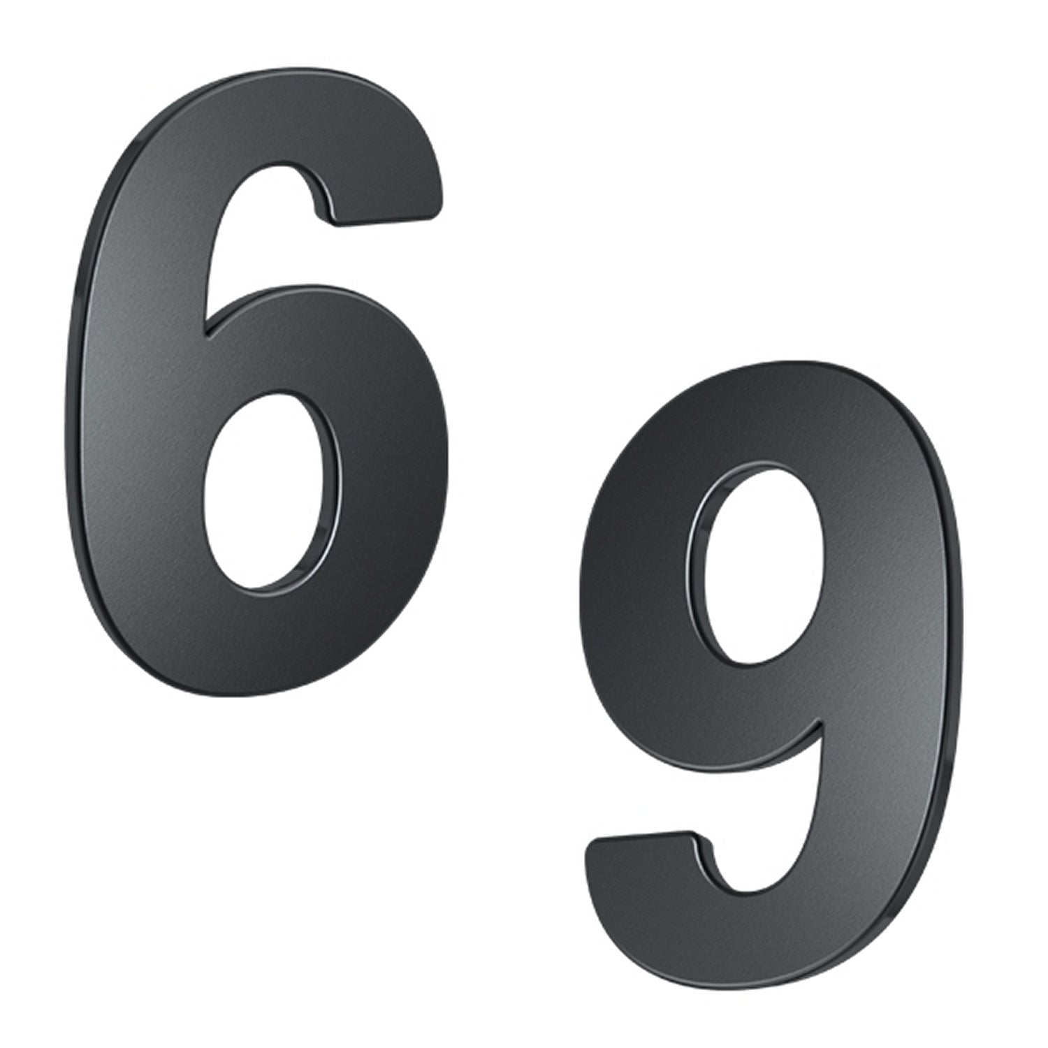 BASI 7300-1006 HN 150-6/9 Hausnummer 6 / 9 Stahl Farbe Anthrazit Haus Nummer Sechs Neun