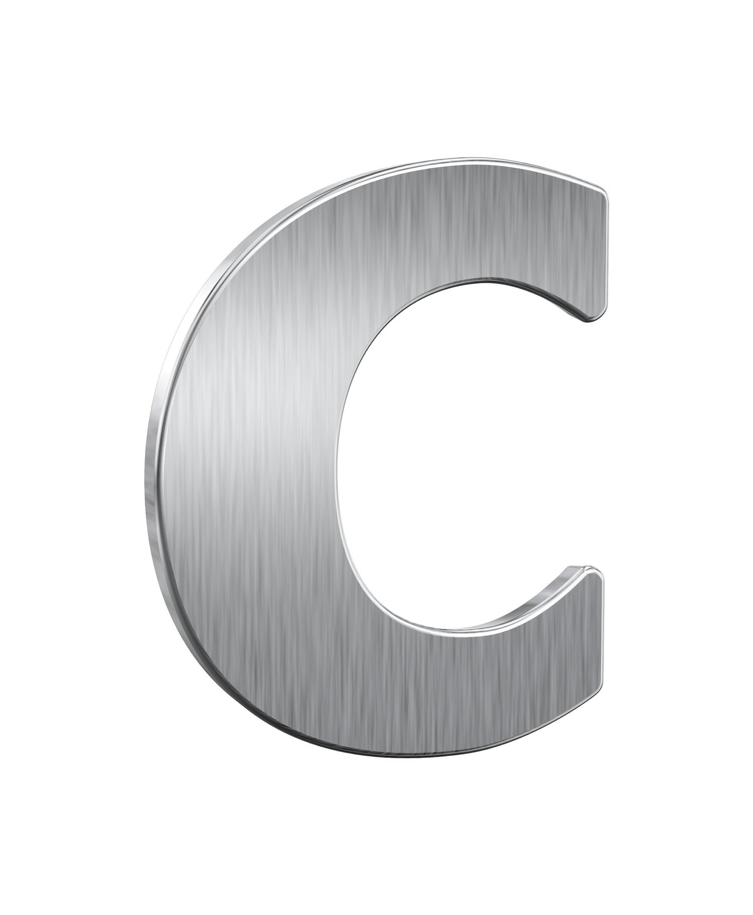 BASI 7300-0014 HN 150-c Hausnummer c Edelstahl Haus Nummer Buchstabe