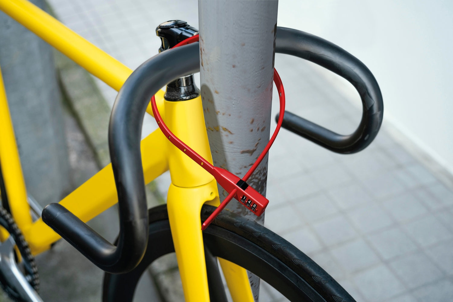 BASI 6990-0310-SCHW Kabelbinder Schloss 3 stellige Zahlenkombination 53 x 10mm Fahrradschloss