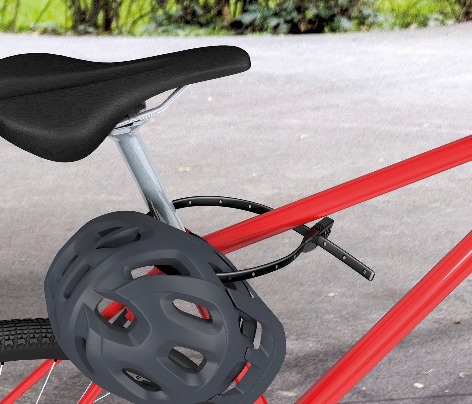 BASI 6990-0310-SCHW Kabelbinder Schloss 3 stellige Zahlenkombination 53 x 10mm Fahrradschloss