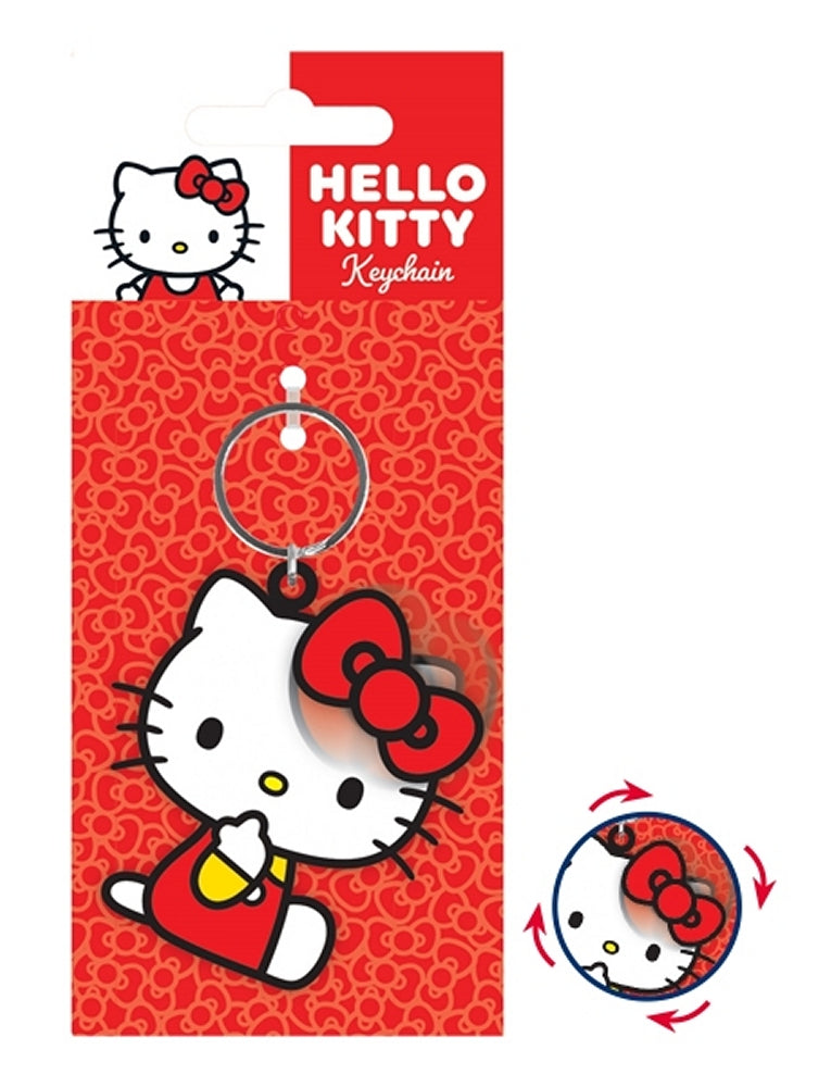 BASI SK2404453 Spinner Schlüsselanhänger 3D Motiv Hello Kitty Keychain Lizenzprodukt