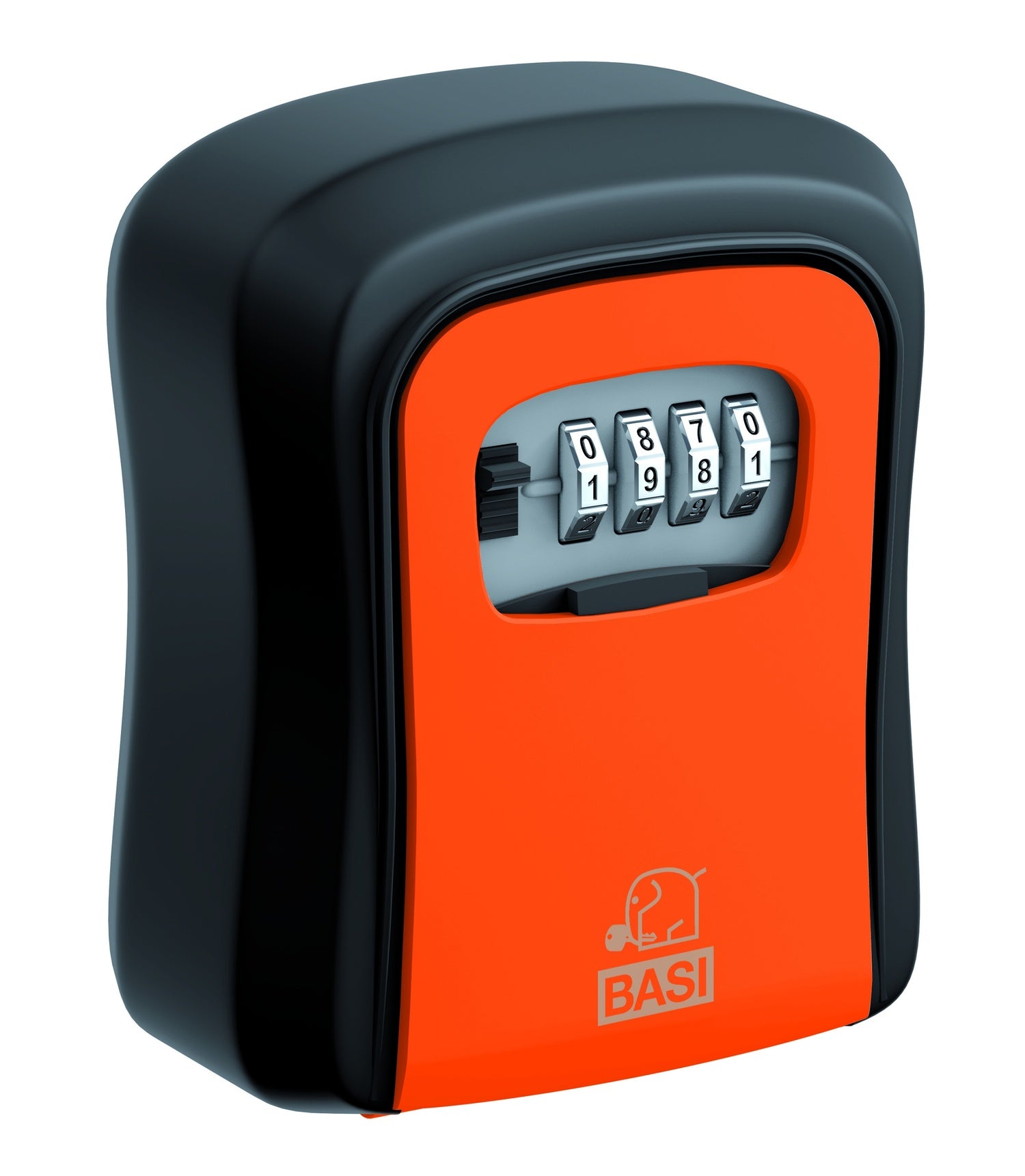 BASI 2101-0000-1119 Schlüsselsafe SSZ 200 Schwarz/Orange mit Zahlenschloss