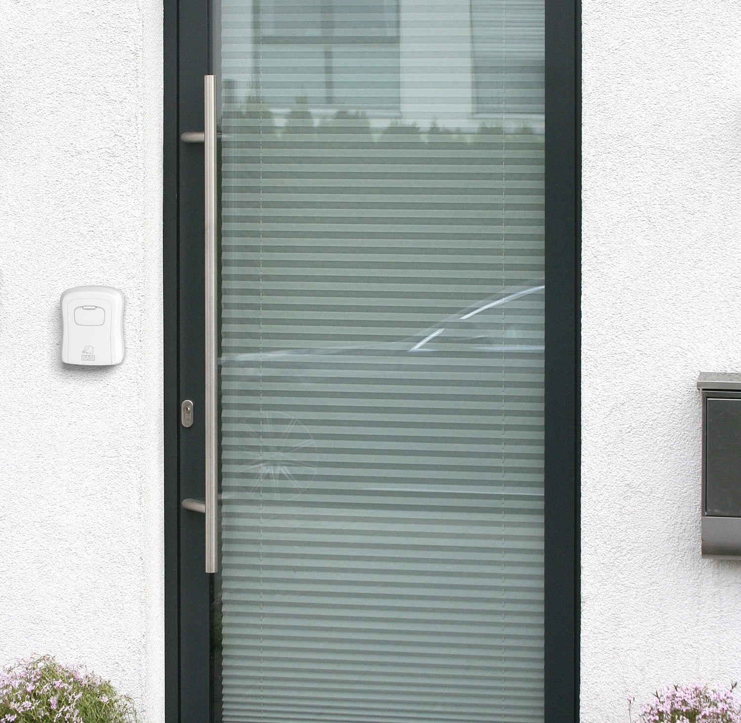 BASI 2101-0000-1200 Schlüsselsafe SSZ 200 Grau mit Zahlenschloss