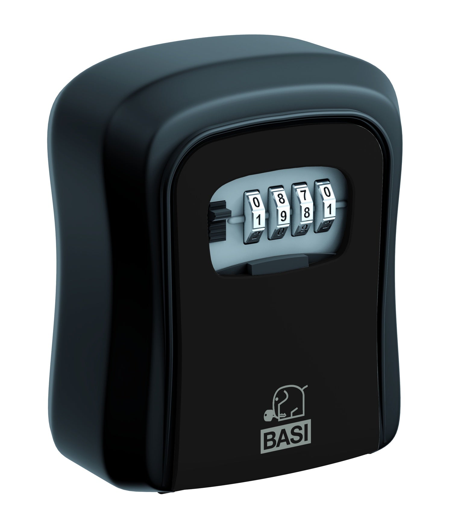 BASI 2101-0000-1100 Schlüsselsafe SSZ 200 Schwarz mit Zahlenschloss